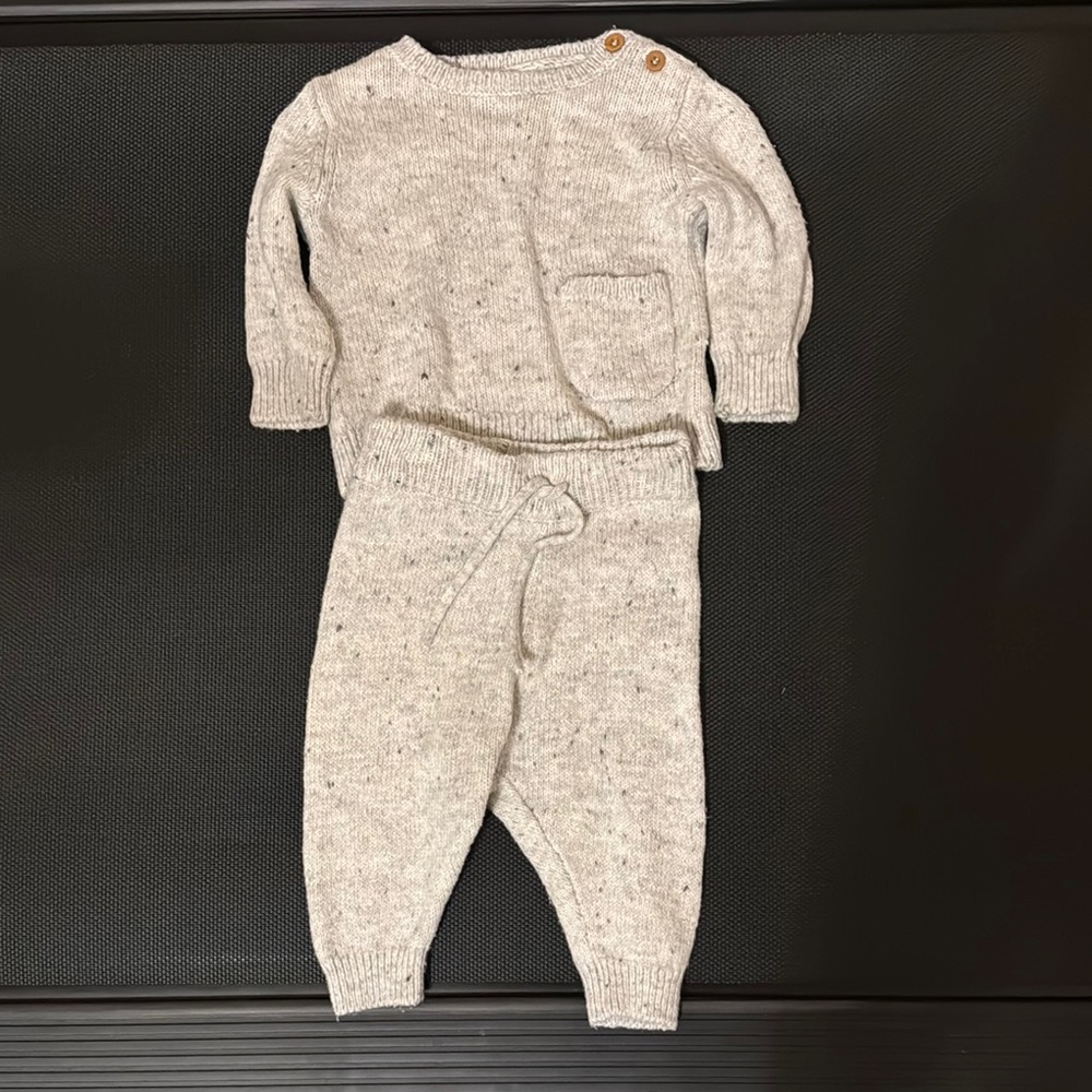 Nordstrom Kids Cream Knit Matching Set